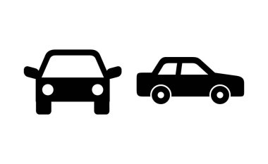 Car icon vector for web and mobile app. car sign and symbol. small sedan