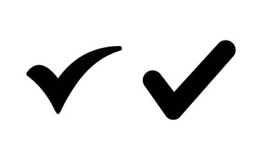 Check mark icon vector for web and mobile app. Tick mark sign and symbol