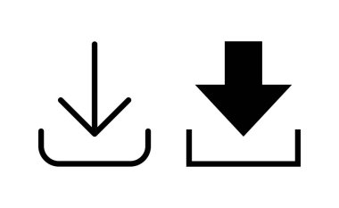 Download icon vector for web and mobile app. Download sign and symbol