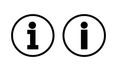 Web ve mobil uygulama için bilgi simgesi vektörü. İmza ve sembol hakkında. Faq simgesi