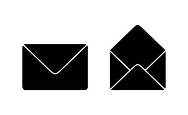 Web ve mobil uygulama için e- posta simgesi vektörü. e-posta işareti ve sembol. E- posta simgesi. Zarf simgesi