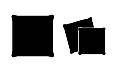 Web ve mobil uygulama için yastık simgesi vektörü. Yastık işareti ve sembol. Rahat yumuşacık yastık.