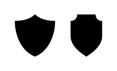 Web ve mobil uygulama için kalkan simgesi vektörü. Koruma ikonu. Güvenlik işareti ve sembol