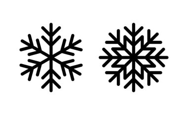 Web ve mobil uygulama için kar simgesi vektörü. kar tanesi işareti ve sembol