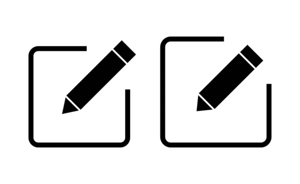Edit Icon Vector Web Mobile App Edit Document Sign Symbol — Stockový vektor
