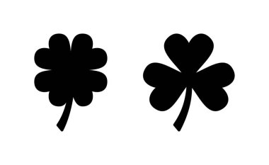 Clover icon vector for web and mobile app. clover sign and symbol. four leaf clover icon.