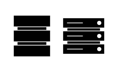 Database icon vector for web and mobile app. database sign and symbol