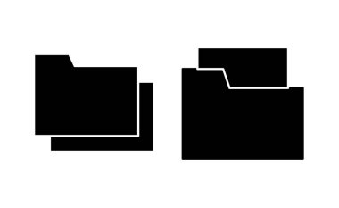 Folder icon vector for web and mobile app. folder sign and symbol