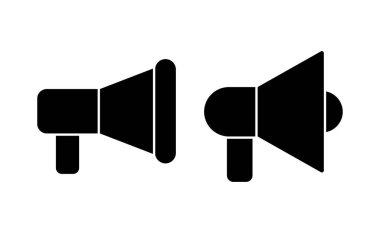 Web ve mobil uygulama için megafon simgesi vektörü. Hoparlör işareti ve sembol