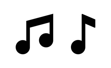 Web ve mobil uygulama için müzik simgesi vektörü. nota işareti ve sembol