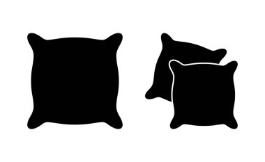 Web ve mobil uygulama için yastık simgesi vektörü. Yastık işareti ve sembol. Rahat yumuşacık yastık.