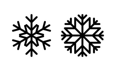 Web ve mobil uygulama için kar simgesi vektörü. kar tanesi işareti ve sembol