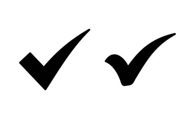 Check mark icon vector for web and mobile app. Tick mark sign and symbol