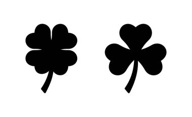 Clover icon vector for web and mobile app. clover sign and symbol. four leaf clover icon.