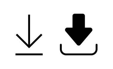 Download icon vector for web and mobile app. Download sign and symbol