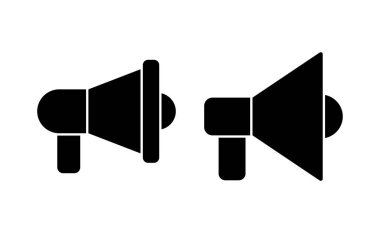 Web ve mobil uygulama için megafon simgesi vektörü. Hoparlör işareti ve sembol