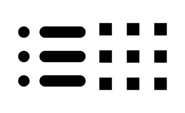 Web ve mobil uygulama için menü simgesi vektörü. Web menü işareti ve sembol. Hamburger menüsü sembolü