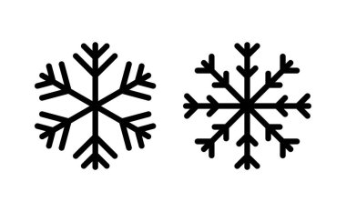 Web ve mobil uygulama için kar simgesi vektörü. kar tanesi işareti ve sembol