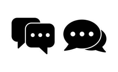 Chat icon vector for web and mobile app. speech bubble sign and symbol. comment icon. message
