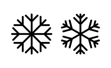 Web ve mobil uygulama için kar simgesi vektörü. kar tanesi işareti ve sembol