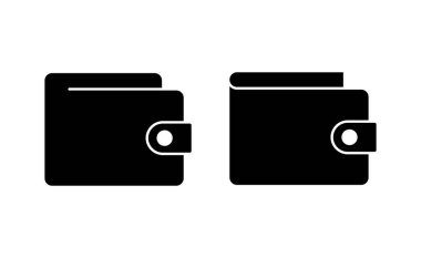 Web ve mobil uygulama için cüzdan simgesi vektörü. cüzdan işareti ve sembol