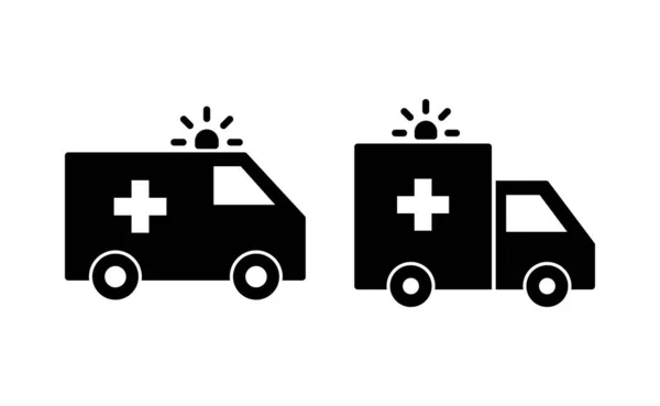 Ambulance Icon Vector Web Mobile App Ambulance Truck Sign Symbol — 스톡 벡터
