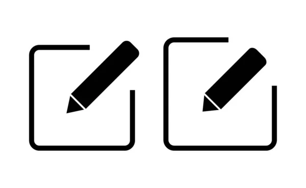 Edit Icon Vector Web Mobile App Edit Document Sign Symbol — Archivo Imágenes Vectoriales