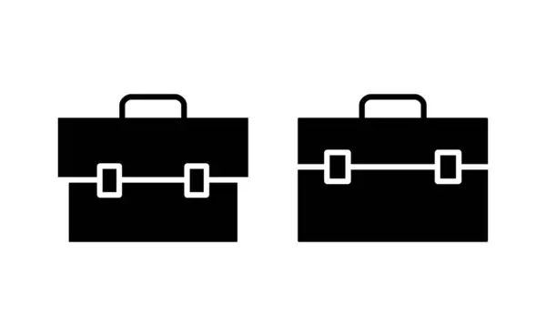 Briefcase Icon Vector Web Mobile App Suitcase Sign Symbol Luggage — Archivo Imágenes Vectoriales