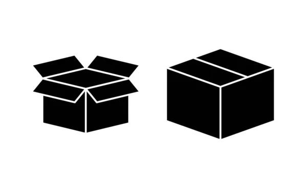 Box Icon Vector Web Mobile App Box Sign Symbol Parcel — Vetor de Stock