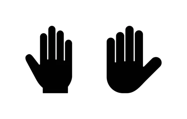 Hand Icon Vector Web Mobile App Hand Sign Symbol Hand — Vetor de Stock