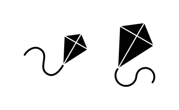 Kite Icon Vektor Für Web Und Mobile App Drachenzeichen Und — Stockvektor