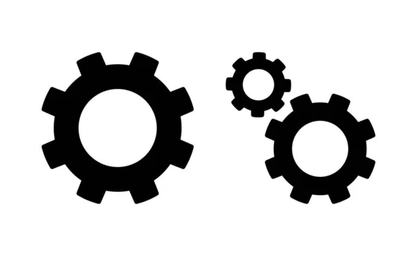 Configuración Vector Icono Para Web Aplicación Móvil Ajustes Engranaje Signo — Vector de stock