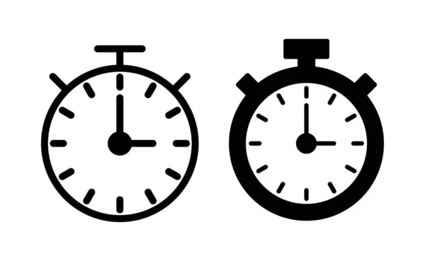 Wektor Ikony Stopwatch Dla Aplikacji Webowych Mobilnych Znak Czasowy Symbol — Wektor stockowy