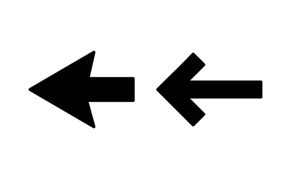 Icono Flecha Vector Para Web Aplicación Móvil Signo Flecha Símbolo — Archivo Imágenes Vectoriales