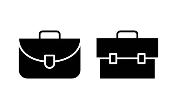 Briefcase Icon Vector Web Mobile App Suitcase Sign Symbol Luggage —  Vetores de Stock