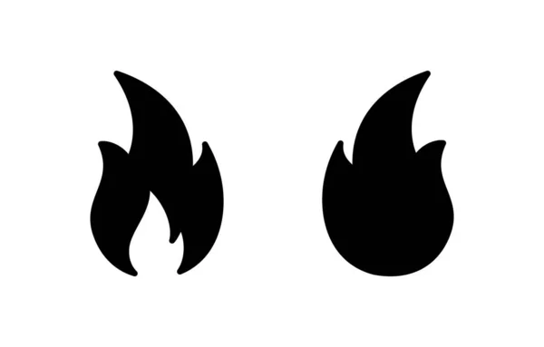 Fire Icon Vector Web Mobile App Fire Sign Symbol — Stockvektor