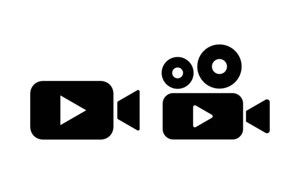 Video Icon Vektor Für Web Und Mobile App Videokamera Zeichen — Stockvektor
