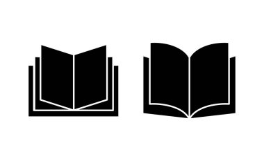Book icon vector for web and mobile app. open book sign and symbol. ebook icon