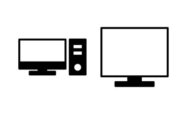 Computer icon vector for web and mobile app. computer monitor sign and symbol