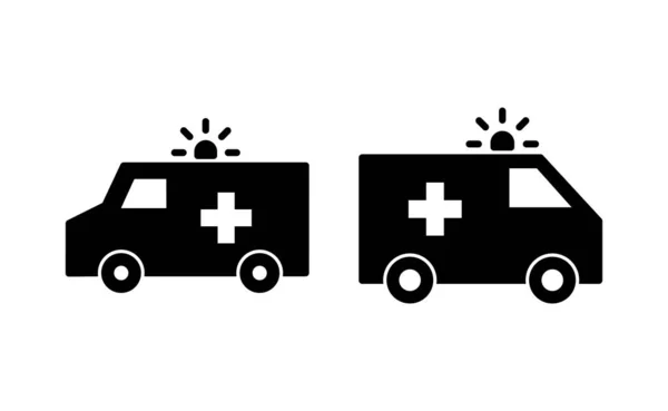 Ambulance Icon Vector Web Mobile App Ambulance Truck Sign Symbol — Vettoriale Stock
