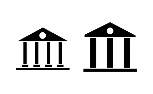 Bankovní Ikona Vektor Pro Webové Mobilní Aplikace Bankovní Značka Symbol — Stockový vektor