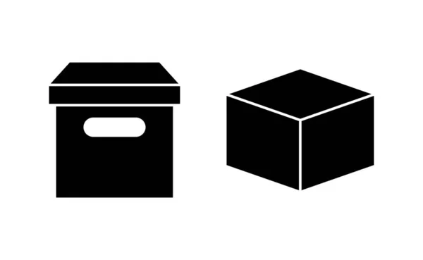 Box Icon Vector Web Mobile App Box Sign Symbol Parcel — Vetor de Stock