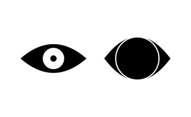 Eye icon vector for web and mobile app. Eye sign and symbol. Look and Vision icon. 