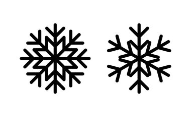 Web ve mobil uygulama için kar simgesi vektörü. kar tanesi işareti ve sembol