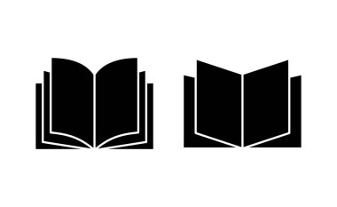 Book icon vector for web and mobile app. open book sign and symbol. ebook icon