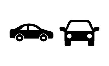 Car icon vector for web and mobile app. car sign and symbol. small sedan