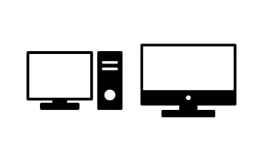 Computer icon vector for web and mobile app. computer monitor sign and symbol