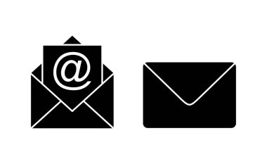 Web ve mobil uygulama için e- posta simgesi vektörü. e-posta işareti ve sembol. E- posta simgesi. Zarf simgesi