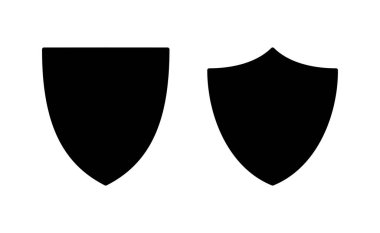 Web ve mobil uygulama için kalkan simgesi vektörü. Koruma ikonu. Güvenlik işareti ve sembol
