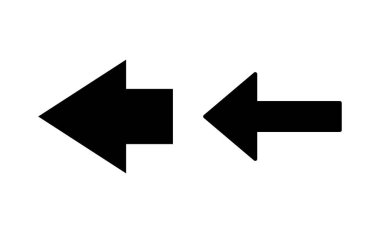 Web ve mobil uygulama için ok simgesi vektörü. Web tasarımı için ok işareti ve sembol.